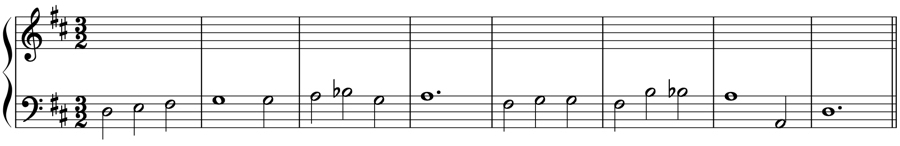 バス課題　対斜　対応固有和音　準固有和音　和声法　音楽理論