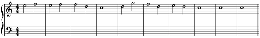 ソプラノ課題　対斜　対応固有和音　準固有和音　和声法　音楽理論